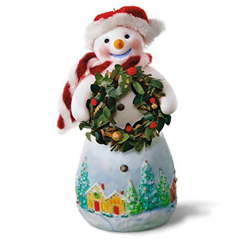Hallmark Keepsake 2017 Snowtop Lodge Benny M. Merrymaker With Wreath Christmas Ornament