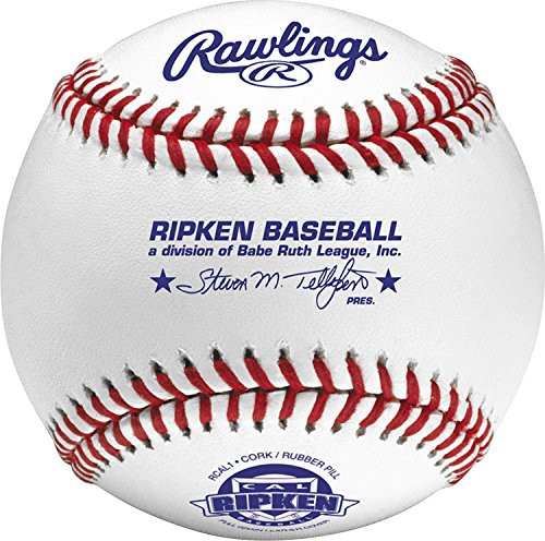 Rawlings Raised Seam Baseballs, Cal Ripken Competition Grade Baseballs, Box of 12, RCAL1
