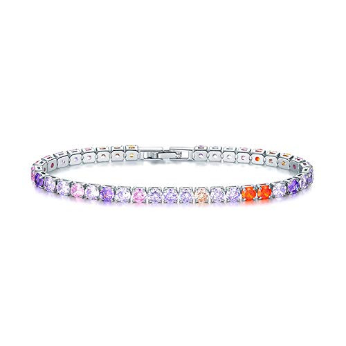 EEPIRR 18K White Gold Plates AAA- CZ Diamond Tennis Bracelet for Women Wedding Party Gifts Jewelry EEPIRR 18K White Gold Plates AAA- CZ Diamond Tennis Bracelet for Women Wedding Party Gifts Jewelry