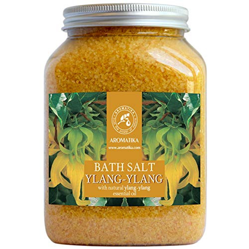Ylang Ylang Bath Salts 1300g - 100 Natural Essential Ylang Oil - Best for Good Sleep and Relaxation - Bath Detox for Women - Bathing - Wellness - Beaut Ylang Ylang Bath Salts 1300g - 100 Natural Essential Ylang Oil - Best for Good Sleep and Relaxation - Bath Detox for Women - Bathing - Wellness - Beaut