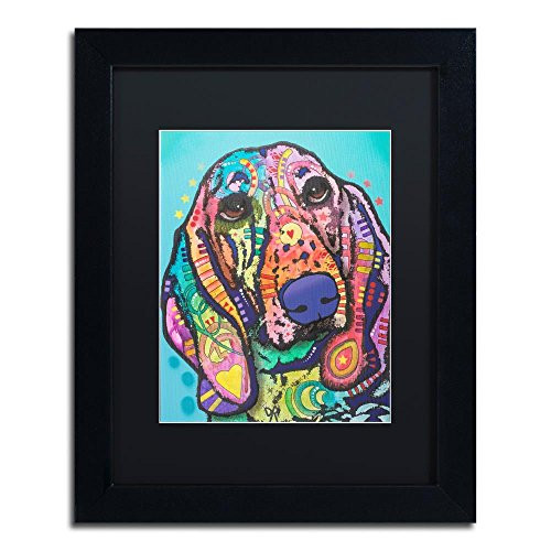 Trademark Fine Art Austin by Dean Russo, Black Matte, Black Frame 11x14-Inch
