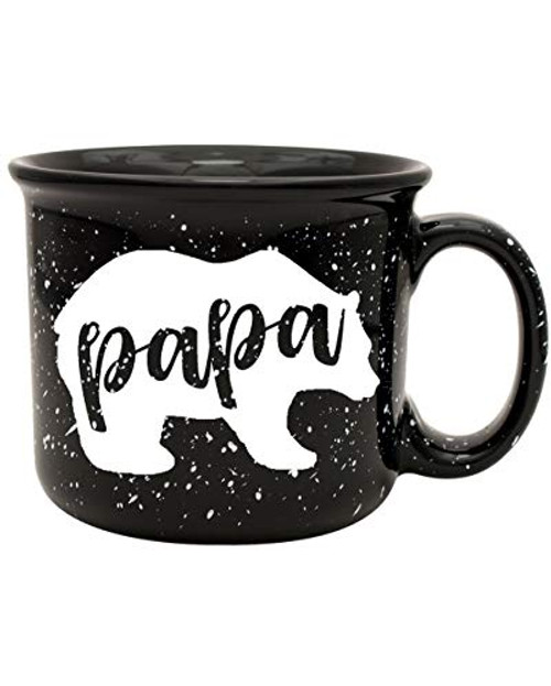 Papa Bear Black Camper Style Coffee Mug - Fun Coffee Mug for Him - Perfect Gift for Him Dad Husband Grandpa Grandfather Fathers Day Christmas Papa Bear Black Camper Style Coffee Mug - Fun Coffee Mug for Him - Perfect Gift for Him Dad Husband Grandpa Grandfather Fathers Day Christmas