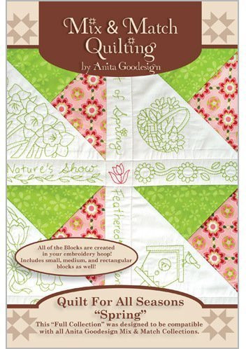Anita Goodesign Embroidery Machine Designs CD QUILT FOR ALL SEASONS SPRING