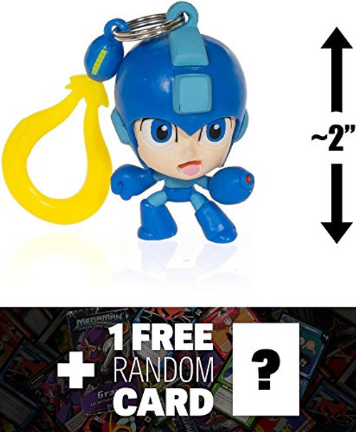 Mega Man ~2 Mega Man Mini-Figure Hanger - 1 Official Mega Man Trading Card Bundle -649705- Mega Man ~2 Mega Man Mini-Figure Hanger - 1 Official Mega Man Trading Card Bundle -649705-