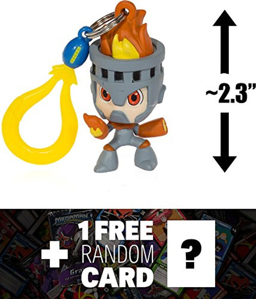 Fire Man ~2 3 Mega Man Mini-Figure Hanger - 1 Official Mega Man Trading Card Bundle -649705- Fire Man ~2 3 Mega Man Mini-Figure Hanger - 1 Official Mega Man Trading Card Bundle -649705-