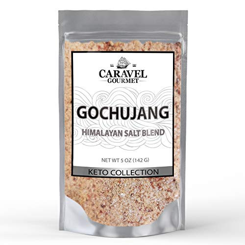 Gochujang Himalayan Pink Salt Blend - Traditional Korean Seasoning - 5 Ounce Pouch - by Caravel Gourmet
