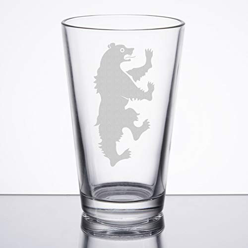 Game of Thrones - House Mormot - Etched Pint Glass