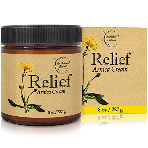 Relief Arnica Cream  Enriched with Lemongrass  Eucalyptus and Rosemary Essential Oils  All Natural Massage Lotion for Sore Muscles and Stiffness  Perfec