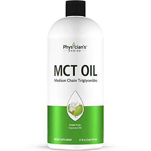 Dr Approved MCT Oil  100 Pure  2 Months Supply 32 OZ  Keto Friendly  Made from Coconut Oil  Brain and Body Fuel  Vegan  Gluten-Free  Non-GMO  Unflavo