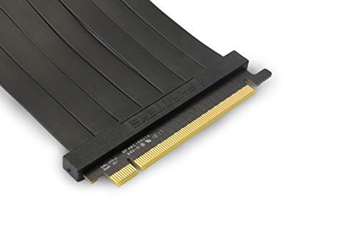 Phanteks PH-CBRS_PR22  220mm Premium Shielded High-Speed Technology PCI-E 3.0 x16 Riser Cable, 90o Adapter