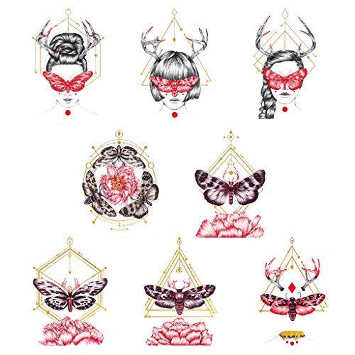 CARGEN 8 Sheets Special Temporary Tattoo Butterfly Temporary Tattoo for Women Sexy Cover Up Makeup Fake Tattoo Body Art Sticker Waterproof for Legs Th CARGEN 8 Sheets Special Temporary Tattoo Butterfly Temporary Tattoo for Women Sexy Cover Up Makeup Fake Tattoo Body Art Sticker Waterproof for Legs Th