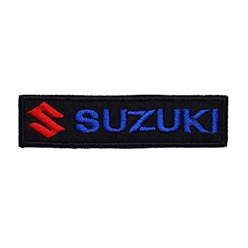Suzuki Embroidered Patch Iron on-Sew on  Size 8 9 x 2 2 cm -3 5? x 0 9?-  b100