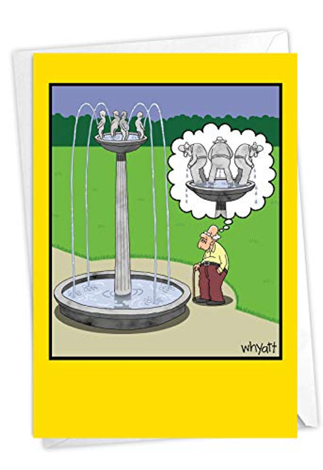 NobleWorks - Hilarious Mens Birthday Card with Envelope - Grandpa Humor Cartoon Comic Humor Card - Funny Fountain C3676BDG NobleWorks - Hilarious Mens Birthday Card with Envelope - Grandpa Humor Cartoon Comic Humor Card - Funny Fountain C3676BDG