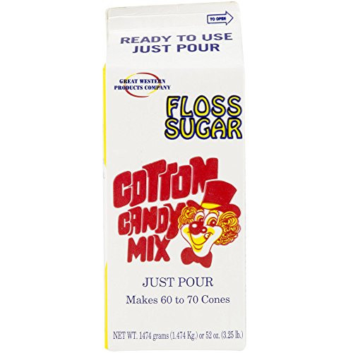 Concession Essentials CE Floss Sugar-Orange-1ct Cotton Candy Floss Sugar-Orange  4 Height  4 Width  9 Length