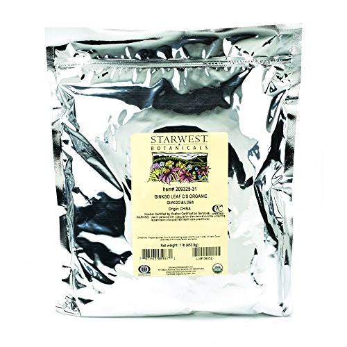 Starwest Botanicals Organic Ginkgo Leaf C-S  1 Pound
