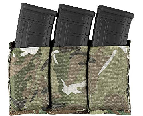 KRYDEX Molle 5 56mm Triple Magazine Pouch Speed Mag Pouches for 223 5 56 Magazine -Multicam- KRYDEX Molle 5 56mm Triple Magazine Pouch Speed Mag Pouches for 223 5 56 Magazine -Multicam-