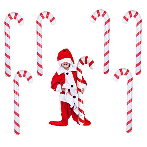 Gz party Christmas Inflatable Candy Canes for Christmas Decorations Set of 6 Candy Cane Balloons for Party indoor outdoor Holiday Decorations Christma Gz party Christmas Inflatable Candy Canes for Christmas Decorations Set of 6 Candy Cane Balloons for Party indoor outdoor Holiday Decorations Christma