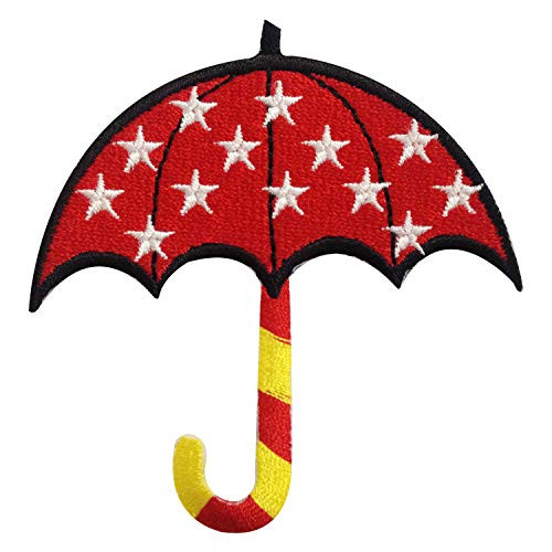 Umbrella Raining Sew on or Iron on Patches Embroidered Applique Craft Accessory for decorate your Clothes Jeans Tshirt Jacket Pant Bag Backpack Hat fo