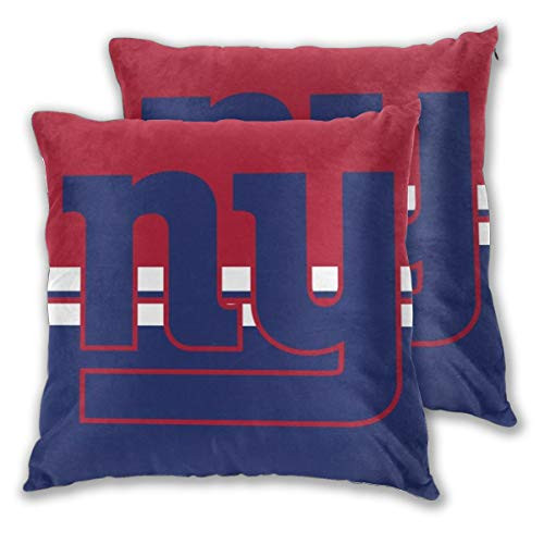 Xihe Fashion New York G Football Team Throw Pillowcase Set of Zipper Double-Sided Printing Pillow Cases Home Decorative Pillow Covers Without Insert ?