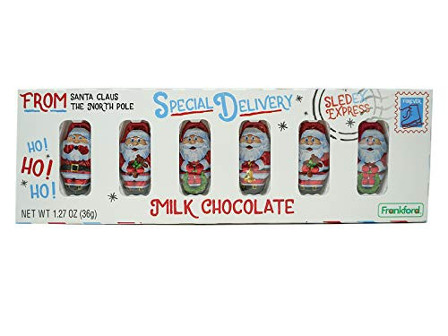 Milk Chocolate Santa Claus Christmas Stocking Stuffers  1 27 Ounce  Pack of 3