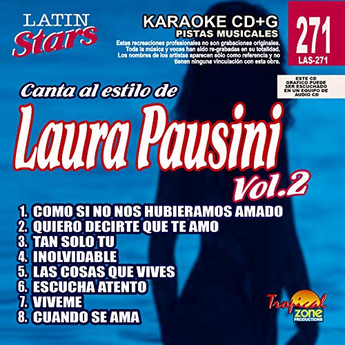 Karaoke Laura Pausini Vol  2 Latin Stars 271