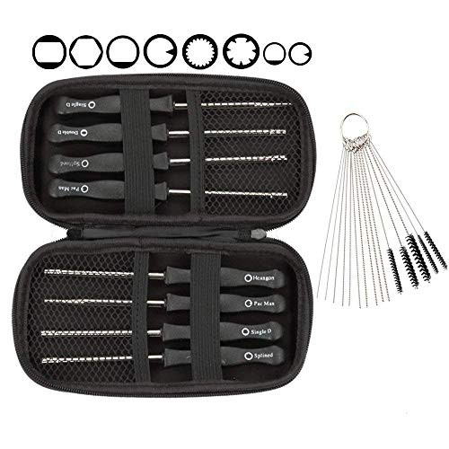 PTS Leeyu Small Engine Carburetor Adjustment kit for Common 2 Cycle Small Engine Stihl Poulan Husqvarna Weed Eater Chainsaw Ryobi with Carburetor Clea