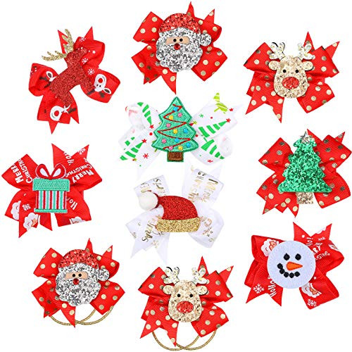 10 Pieces Christmas Sequins Alligator Clips Christmas Hair Clips Bows Barrettes Hairband Hair Accessories with Alligator Clips Include Santa  Christma 10 Pieces Christmas Sequins Alligator Clips Christmas Hair Clips Bows Barrettes Hairband Hair Accessories with Alligator Clips Include Santa  Christma
