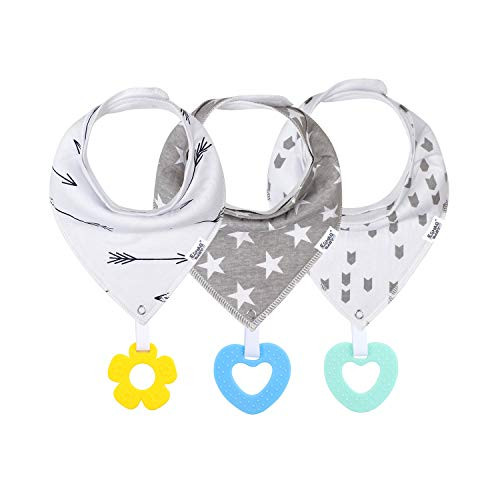 Baby Bandana Drool Bibs for Boys and Girls - 3 Pack Super Absorbent Cotton Baby Bibs for Teething and Drooling - Bandana Bibs  Drool Bibs  Teething Bibs