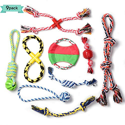 TwoEar Dog Rope Toys Dog Toys Dog Chew Toys Puppy Teething Toys Tug Toy Dog Toy Pack Toys for Boredom Rubber Ball Teething Rope Dog Toy for X TwoEar Dog Rope Toys Dog Toys Dog Chew Toys Puppy Teething Toys Tug Toy Dog Toy Pack Toys for Boredom Rubber Ball Teething Rope Dog Toy for X