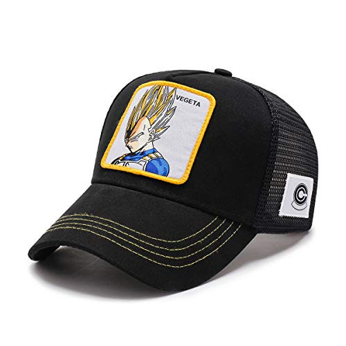 Goku Cap Dragon Ball Z Mesh Hat Vegeta and Kame and Frieza Baseball Cap Men Snapback Black