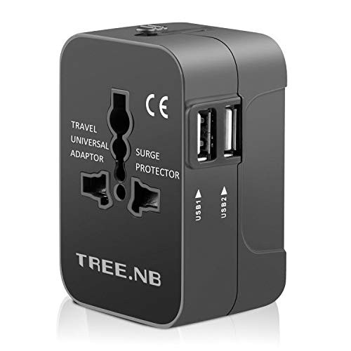 International Universal All in One Worldwide Travel Adapter Wall Charger AC Power Plug Adapter with Dual USB Charging Ports for USA EU UK AUS European International Universal All in One Worldwide Travel Adapter Wall Charger AC Power Plug Adapter with Dual USB Charging Ports for USA EU UK AUS European
