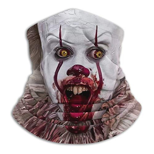 Pennywise Evil Clowns Seamless Face Mask Bandanas Sun UV Dust Wind Protection Neck Gaiter Half Face Mask for Outdoors  Festivals  Sports