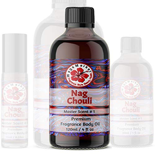 WagsMarket - Nag Champa Perfume Oil and Patchouli Essential Oil  Nag Chouli Essential Perfume Oil  Choose from Roll On to 0 33oz - 4oz Glass Bottle -4oz