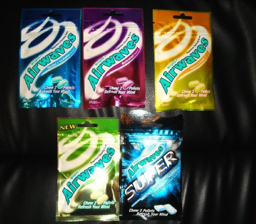 Wrigleys Airwaves Chewing Gum Sugarfree Gum - 5 different taste