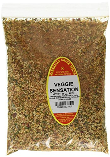 Marshalls Creek Spices Kosher Veggie Sensation No Salt Refill 11 Ounce Marshalls Creek Spices Kosher Veggie Sensation No Salt Refill 11 Ounce