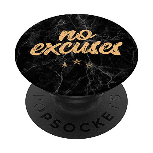 No Excuses Workout Motivation Black Marble Pattern PopSockets Grip and Stand for Phones and Tablets No Excuses Workout Motivation Black Marble Pattern PopSockets Grip and Stand for Phones and Tablets