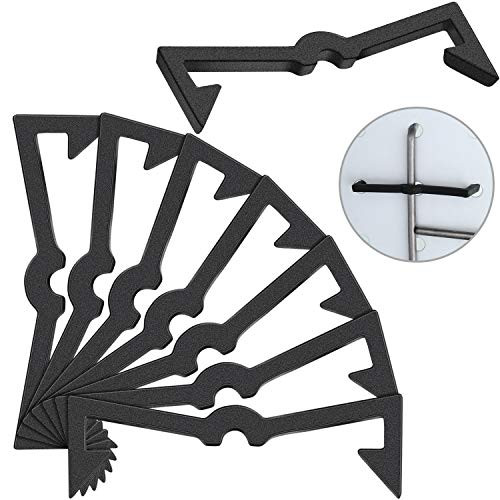 Pegboard Hook Locks Black Plastic Peg Hook Fixer Peg Board Hook Accessories Pegboard Hook Organizer -150-