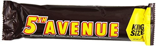 HERSHEYS 5th Avenue Chocolate Peanut Butter Candy Bar  King Size -Pack of 18-