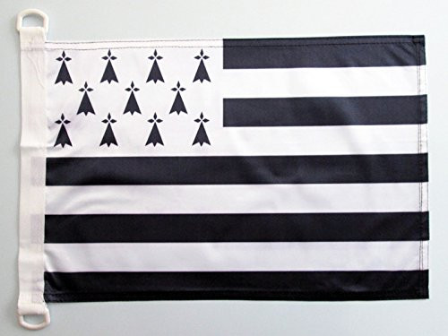 AZ FLAG Brittany Nautical Flag 18 x 12 - French Region of Bretagne Flags 30 x 45 cm - Banner 12x18 in for Boat AZ FLAG Brittany Nautical Flag 18 x 12 - French Region of Bretagne Flags 30 x 45 cm - Banner 12x18 in for Boat