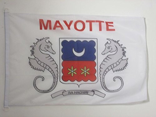 AZ FLAG Mayotte Nautical Flag 18 x 12 - French Region of Mayotte Flags 30 x 45 cm - Banner 12x18 in for Boat AZ FLAG Mayotte Nautical Flag 18 x 12 - French Region of Mayotte Flags 30 x 45 cm - Banner 12x18 in for Boat