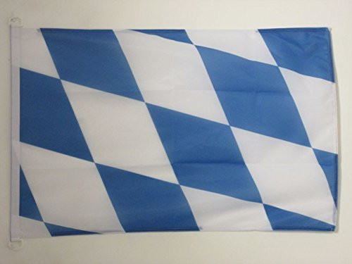 AZ FLAG Bavaria Nautical Flag 18 x 12 - Germany - German Region of Bavaria Flags 30 x 45 cm - Banner 12x18 in for Boat