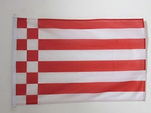 AZ FLAG Bremen Nautical Flag 18 x 12 - Germany - German Region of Bremen Flags 30 x 45 cm - Banner 12x18 in for Boat