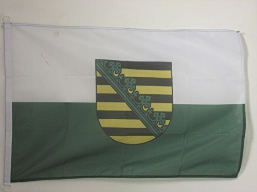AZ FLAG Saxony Nautical Flag 18 x 12 - Germany - German Region of Saxony Flags 30 x 45 cm - Banner 12x18 in for Boat