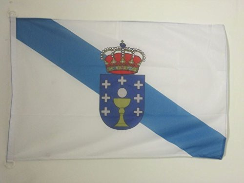AZ FLAG Galicia Nautical Flag 18 x 12 - Spanish Region of Galicia Flags 30 x 45 cm - Banner 12x18 in for Boat