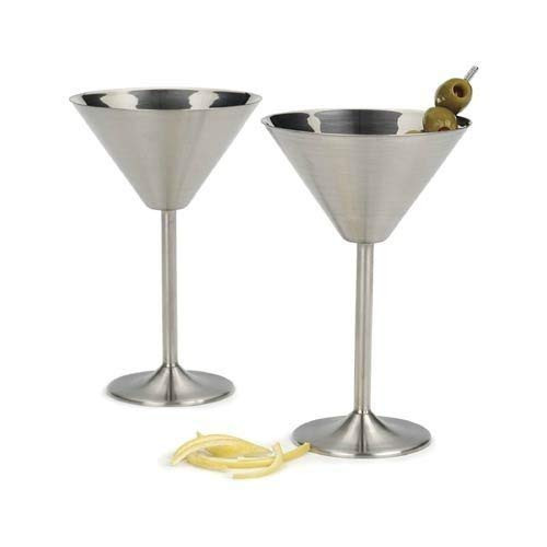 RSVP Endurance Stainless Steel Martini Glasses  Set of 4