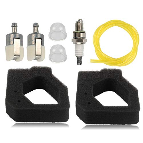 Alibrelo 17211-Z0H-800 Lawn Mower Air Filter for Honda GX25 GX25N GX25NT FG110 Rototiller with Fuel Line Spark Plug Primer Bulb