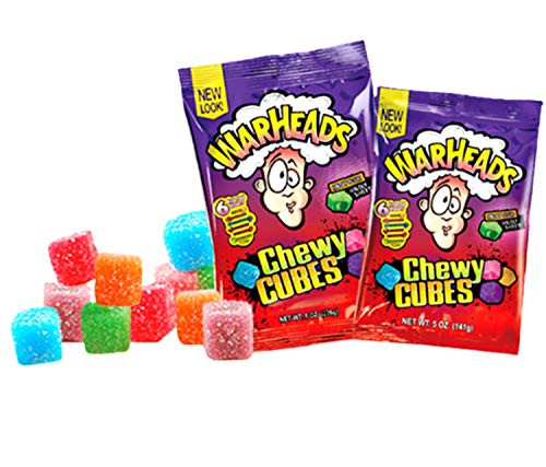 Warheads Chewy Cubes  5 oz  -Pack of 2-