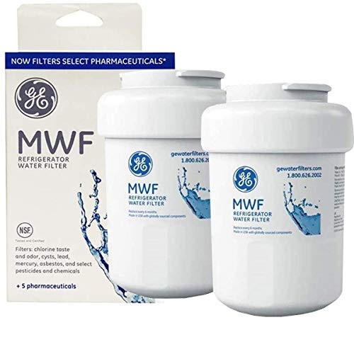MWF Refrigerator Water Filter for GE Replacement Compatible With GE Smartwater MWF MWFP MWFA GWF Refrigerator Water Filter -2 Packs-