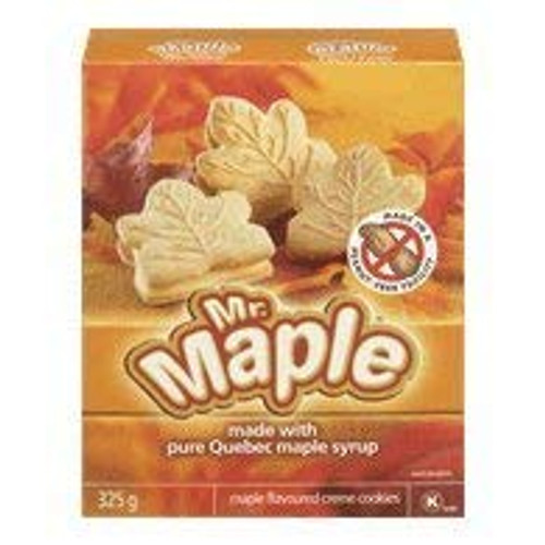 Pack of 2 -Mr Maple Maple Flavoured Creme Cookies 325g - -Imported from Canada- Pack of 2 -Mr Maple Maple Flavoured Creme Cookies 325g - -Imported from Canada-