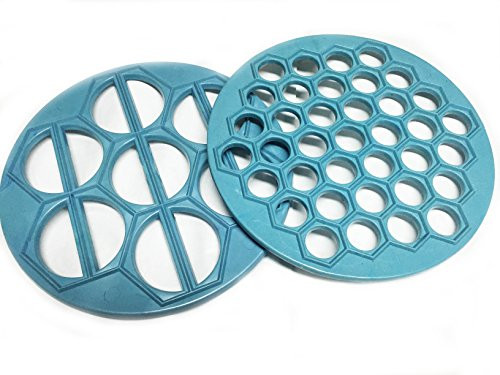 2 Russian Meat Pelmeni - Ukrainian Vareniki Maker Siberian Pelmeni Meat Dumplings Ravioli Pierogi Hi quality Plastic molds 2PCS by NHS